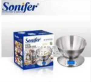 Sonifer Digital Kitchen Scale with Removable Bowl
