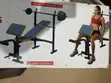 Trojan Adjustable Bench with Dumbbells and Bar - 2