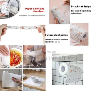 1 Roll Reusable Cleaning Wipes (50 Pieces)