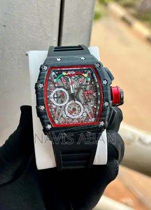 Richard Mille Genuine Rubber Strapped Watch