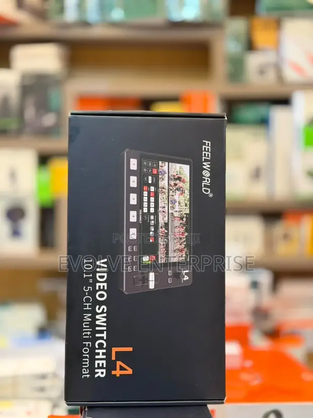 Feelworld L4 10.1" Touch Screen Multi-Camera Video Switcher - 1