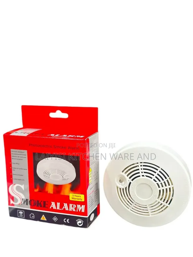 Wireless Smoke Detector Alarm - Battery Operated - 1