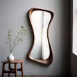 Wall Mirror with Organic Wood Frame - 3