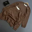 Round Neck Fleece Cotton Sweater Shirts - 1