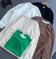 Round Neck Fleece Cotton Sweater Shirts - 4