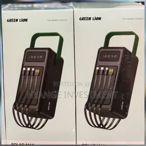 Green Lion Solar Max 80,000mAh Power Bank with Integrated Cable