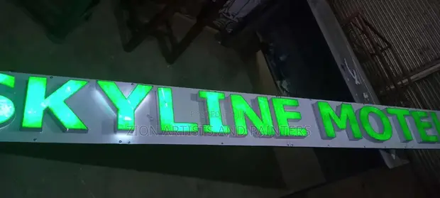3D Signage with Lighting System - 1