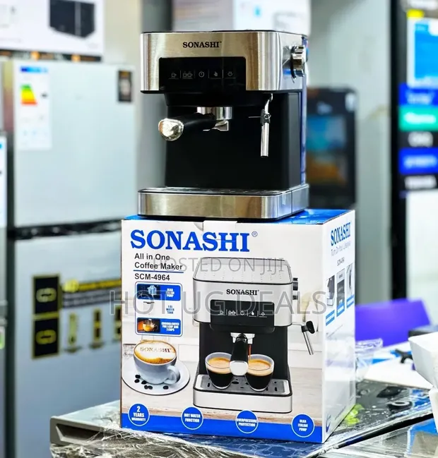 Sonashi SCM-4964 All-in-One Coffee Machine | 15-Bar Espresso Maker - 1