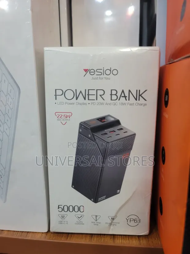 Original Yesido Heavy Duty Powerbank 50000mAh - 1
