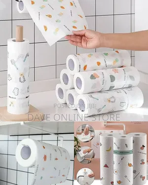 1 Roll Reusable Cleaning Wipes (50 Pieces)