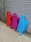 10pcs Armless Study Kids Plastic Chairs - 1
