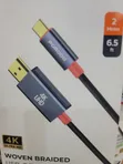 2m Woven Braided USB-C to HDMI Cable - 2