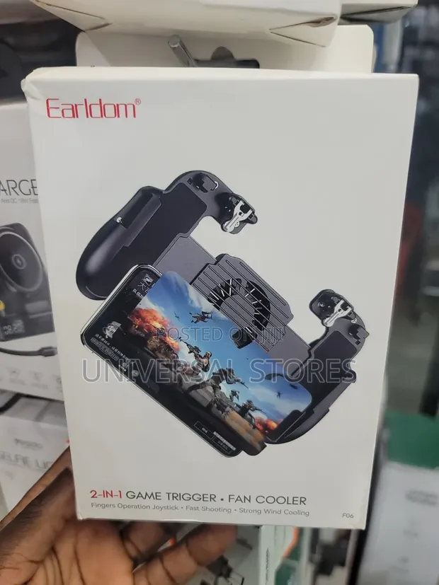 Earldom F06 2-in-1 Game Trigger with Fan Cooler - 1