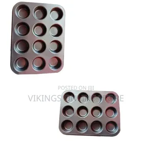 12-Hole Non-Stick Cupcake & Muffin Baking Tray