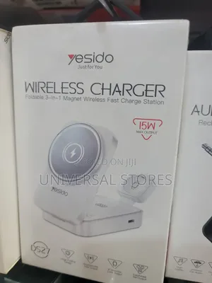 Yesido 3-in-1 Foldable Magnetic Wireless Fast Charger Station (White)