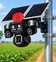 UNEPLUS 3 Lens 5MP AOV Solar Camera - 4G, Night Vision, HiEasy App - 1