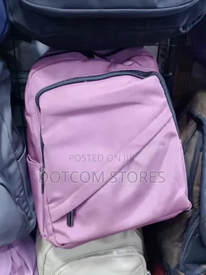 Casual Nylon Ladies Backpack with Diagonal Zipper Pocket