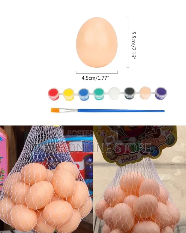30 Pieces Paintable Easter Eggs - 1