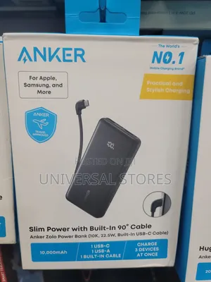 Anker Nano Power Bank (30W, 10000mAh, Built-in USB-C)
