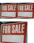 For Sale Sign with Blank Writing Space - 1