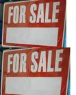 For Sale Sign with Blank Writing Space - 2