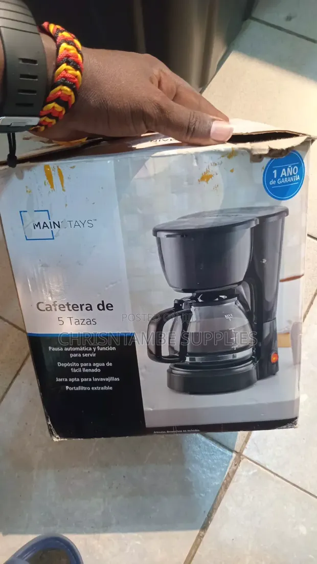 Mainstays 5-Cup Drip Coffee Maker - USA Import (Brand New) - 1