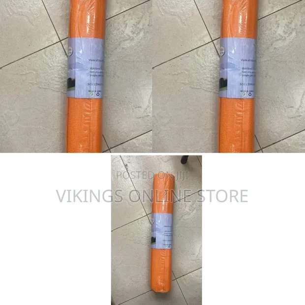 Bright Orange Non-Slip Yoga/Exercise Mat - 1