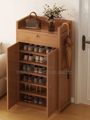 Wooden Shoe Rack - 6 Tiers, Any Colour
