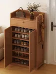 Wooden Shoe Rack - 6 Tiers, Any Colour - 1