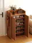 Wooden Shoe Rack - 6 Tiers, Any Colour - 2