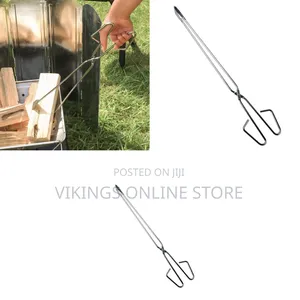 Heavy-Duty Scissor-Style Firewood and Charcoal Tongs