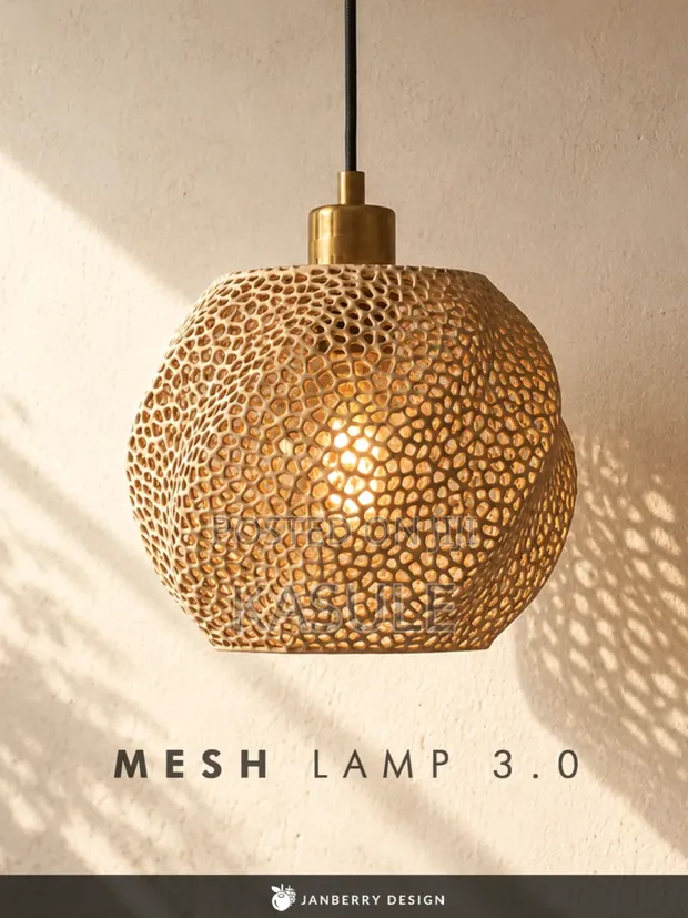 Mesh Pendant Lamp - Voronoi Design - 1