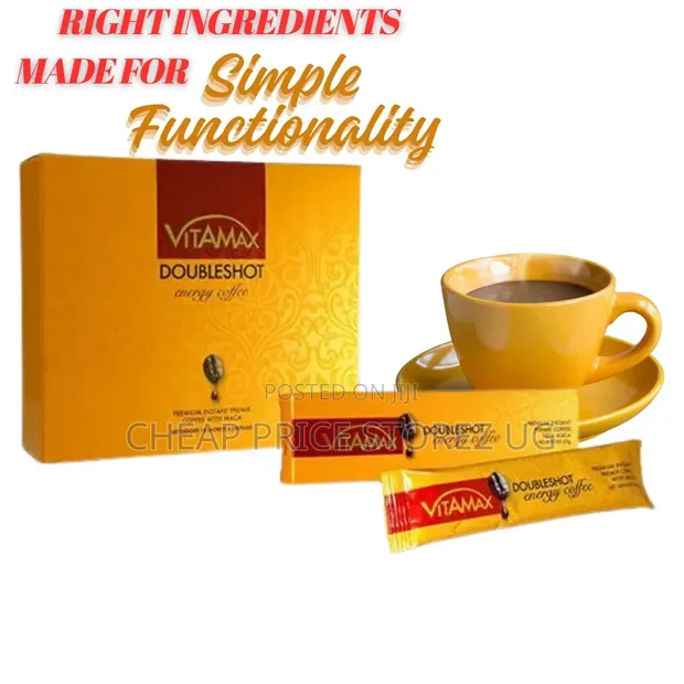 VitaMax DoubleShot Energy Instant Coffee with Maca - 1