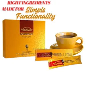 VitaMax DoubleShot Energy Instant Coffee with Maca