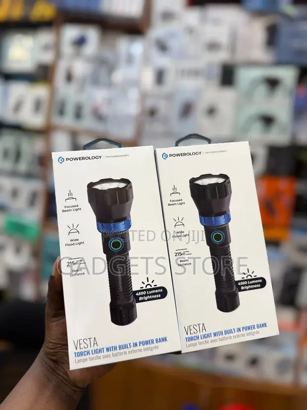 Powerology VESTA Torch Light with Power Bank - 1