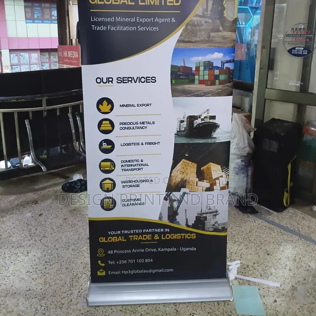 Pullup Banner Printing and Base Installation - 1