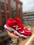 Original New Balance 9060 Red White Sneakers - 1