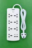 Universal Multi-Port Extension Power Socket Strip - 1
