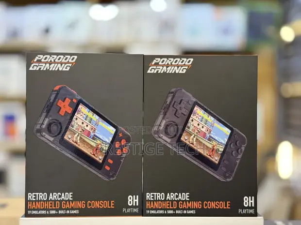 Porodo Gaming Retro Arcade Handheld Console - 5000+ Games - 1