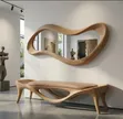 Artistic Wooden Wall Mirror - 1