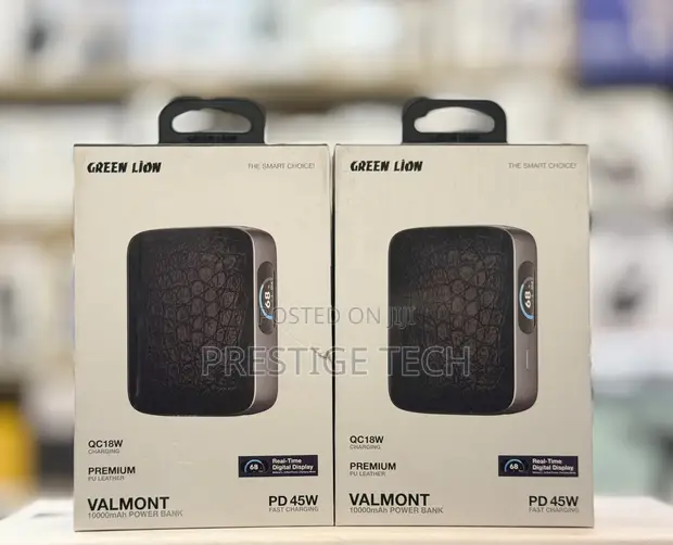 Green Lion Valmont 10000mAh Power Bank 45W with Digital Display - 1