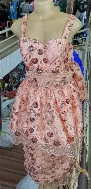 Pink Sequined Traditional Suit/Mushanana