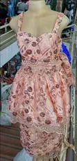 Pink Sequined Traditional Suit/Mushanana - 1