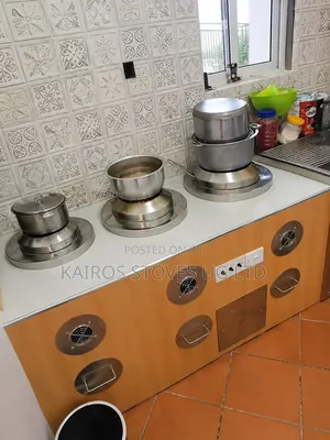 3-Burner Domestic Volcanic Rocks Stove - Kairos