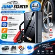 4-in-1 12V Car Jump Starter, Air Compressor, Power Bank, LED Flashlight - 3