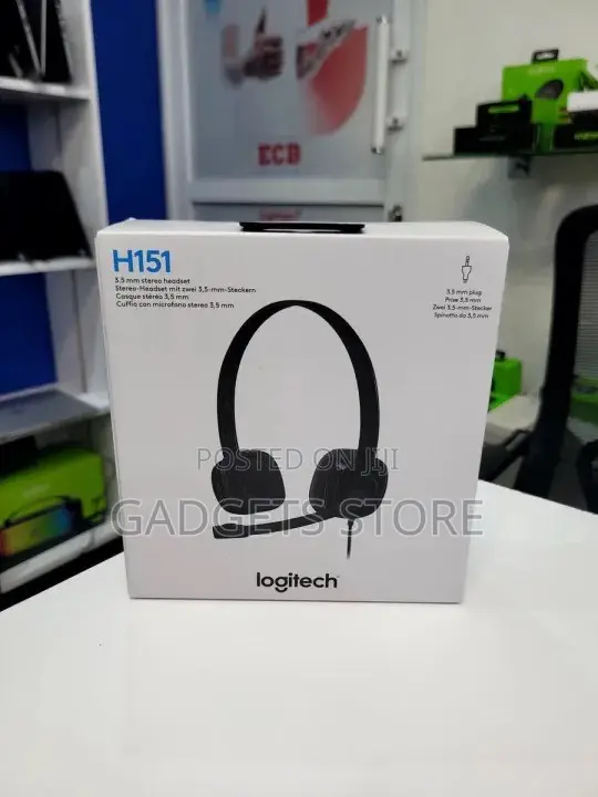Logitech H151 Stereo Headset with Boom Microphone - 1