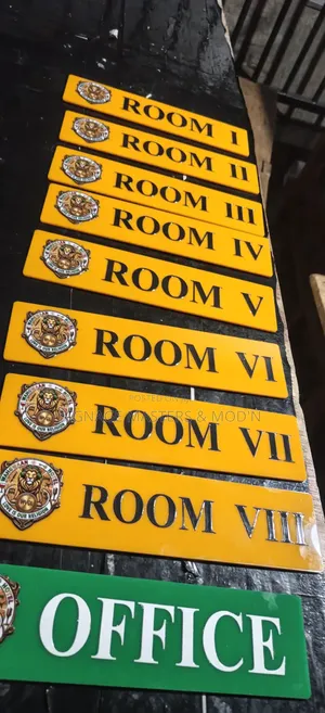UV Transferred Door Labels