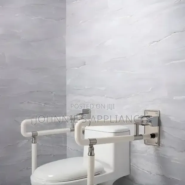 Wall-Mounted Folding Toilet Safety Grab Bar - 1