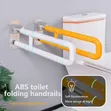 Wall-Mounted Folding Toilet Safety Grab Bar - 2