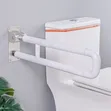 Wall-Mounted Folding Toilet Safety Grab Bar - 3